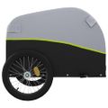 vidaXL Vozík za bicykel, čierno zelený 45 kg, železo