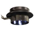 vidaXL Vonkajšie solárne svietidlá 6 ks biele 12 cm LED okrúhle
