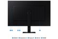 Samsung ViewFinity S7/S70D/27"/IPS/4K UHD/60Hz/5ms/Black/2R LED monitor, 27", 3840×2160, IPS, 5ms, 350cd/m2, HDMI, DisplayPort, cerný, energ. tr. F