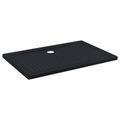vidaXL Sprchová základná vanička s bodkami 120 x 80 x 4 cm ABS Čierna