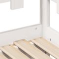 vidaXL Rozkladacia denná posteľ s matracmi bez matraca biela 90x200 cm