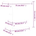 vidaXL Stojan na akvárium čierny 75x36x72,5 cm kompozitné drevo