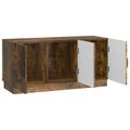vidaXL TV skrinka Dymový dub 99 x 34,5 x 47 cm Kompozitné drevo