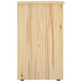 vidaXL Skrinkový 34 x 39 x 61,5 cm Masívne borovicové drevo Hnedá