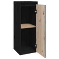 vidaXL Nástenné skrinky 2 ks čierne 30x30x80 cm masívna borovica