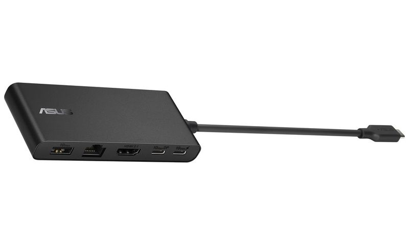 ASUS DC201 Dual 4K USB-C Dock Dokovacia stanica, USB-C, HDMI, 2× USB-C, RJ-45, USB 3.1, čierna