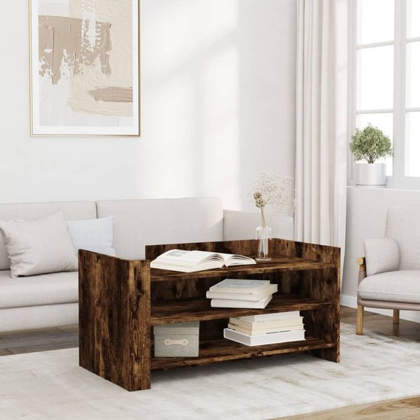 vidaXL Konferenčný stolík dymový dub 100x50x50 cm kompozitné drevo