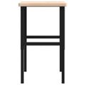vidaXL Pracovný stôl 100x60x(73-99,5) cm dubový masív obdĺžnikový