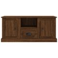 vidaXL TV skrinka hnedý dub 100x35,5x45 cm kompozitné drevo