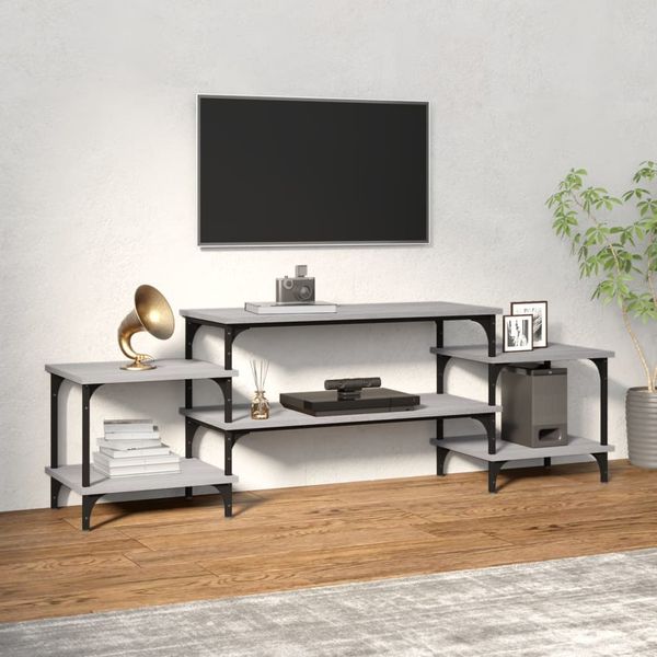 vidaXL TV skrinka sivý dub sonoma 157x35x52 cm spracované drevo