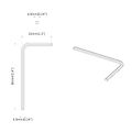 vidaXL Šesťhranný kľúč 1800 ks Strieborná 32 x 86 mm Oceľ