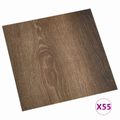 vidaXL Podlahové dosky Staré drevo 5,11 m² 55 ks PVC