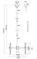 Neomounts CL35-440BL16XL  Flat Screen Ceiling Mount (Height: 250-300 cm) Držák, VESA, stropní, pro LCD a TV, úhloprícka 37–70", nosnost 50kg, nastavení výšky 250–300cm, náklon 25°, otácení 360°, rotace