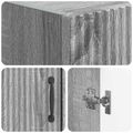 vidaXL Toaletná skriňa HOORN Sivý Sonoma 66 x 25,5 x 190 cm
