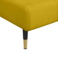 vidaXL Pohovka v tvare L žltá 275x140x70 cm zamat