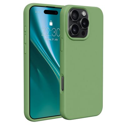 Silikónové puzdro Etteri pre iPhone 16 Pro 6,3" svetlozelená