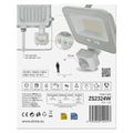 LED reflektor GLARO s pohybovým čidlom, 20 W, biely, IP54, 2000 lm, neutrálna biela
