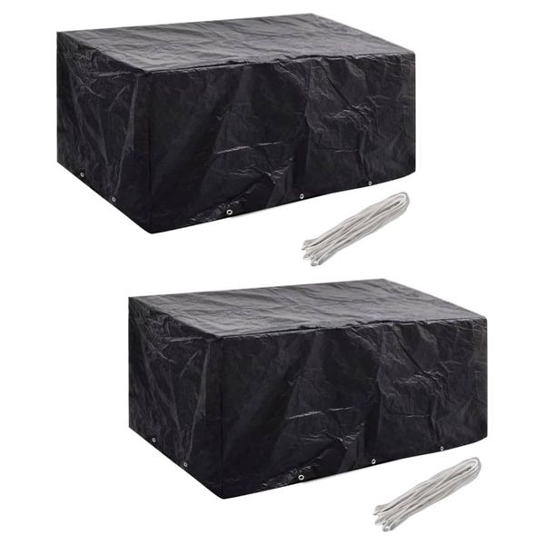 vidaXL Obaly na záhradný nábytok pre 6 osôb 2 ks 240x140 cm, 10 očiek