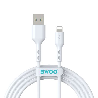 Kábel BWOO USB - Lightning 2m 3A biely