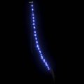 vidaXL LED Vianočný stromček so zemnými kolíkmi Modrá 182 cm Kov