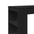 vidaXL Barový stôl a police čierny 95x47x103,5 cm kompozitné drevo
