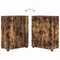 vidaXL Sada kúpeľňového nábytku 4 ks Dymová dub 35 x 30 x 192 cm
