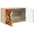 vidaXL Nástenný TV kabinet GENNEP 69 x 33 x 40 cm Dub sonoma