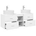 vidaXL Set kabinetov do kúpeľne 3 ks Biela 49,5 x 44,5 x 65 cm