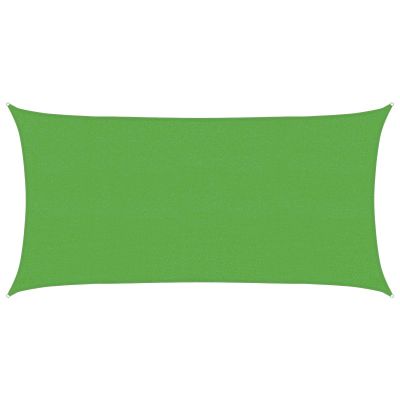 vidaXL Plachta na tienenie 2 x 6 m HDPE Obdĺžnikový Svetlo zelená