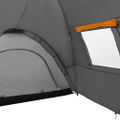 vidaXL Kempingový iglu stan 650x240x190 cm pre 8 osôb, sivo oranžový