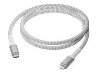 Kábel Lightning - USB-C s pínmi (male) do Lightning s pínmi (male) - 1,2 m - pletený