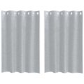 vidaXL Voile záclona 2 ks Tmavo šedá 140 x 140 cm Polyester