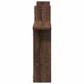 vidaXL Nástenné police 2 ks hnedý dub 50x12x50 cm spracované drevo