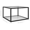 vidaXL Konferenčný stolík, priehľadný 60x60x35 cm, tvrdené sklo