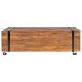 vidaXL Konferenčný stolík 110x45x38 cm tíkový masív