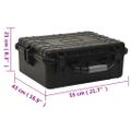 vidaXL Prenosné letové puzdro čierne 55x43x21 cm PP