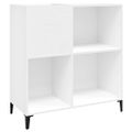 vidaXL Skrinka na platne biela 84,5x38x89 cm kompozitné drevo