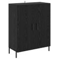 vidaXL Highboard Čierny dub 69,5 x 34 x 180 cm Kompozitné drevo