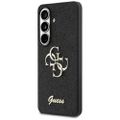 Obal Guess Fixed Glitter Big 4G Metal Logo pre Samsung Galaxy S26 čierny
