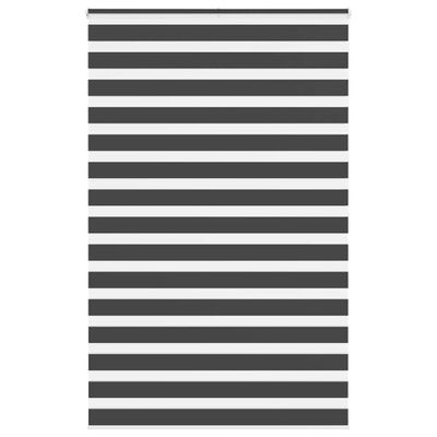 vidaXL Zebra roleta čierna 145x200 cm šírka látky 140,9cm polyester