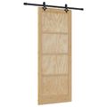 vidaXL Posuvné dvere ORKDAL 86 x 211 cm Borovicový masív Prírodná