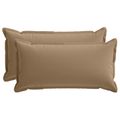 vidaXL Poťah na podložku 2 ks HOUTEN Sivohnedá 40 x 80 cm Polyester