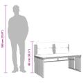 vidaXL 4-dielna záhradná sedacia súprava a vankúše svetlosivá