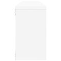 vidaXL Nástenné police 4 ks, biele 80x15x26,5 cm, kompozitné drevo