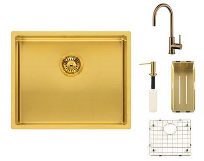 Reginox SET Miami 500 Gold + batéria Cano + príslušenstvo Gold