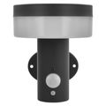 LED záhradné solárne nástenné svietidlo TERION, senzor súmraku, 12,5 x 14,7 x 14,6 cm