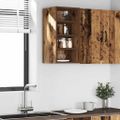 vidaXL Závesná skrinka “Riga” Old Wood 30x29,5x60 cm Engineered Wood