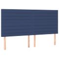 vidaXL Posteľný rám boxspring s matracom modrý 180x200 cm látka