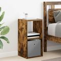 vidaXL Nočný stolík Dymová dub 30,5 x 27 x 59,5 cm Kompozitné drevo