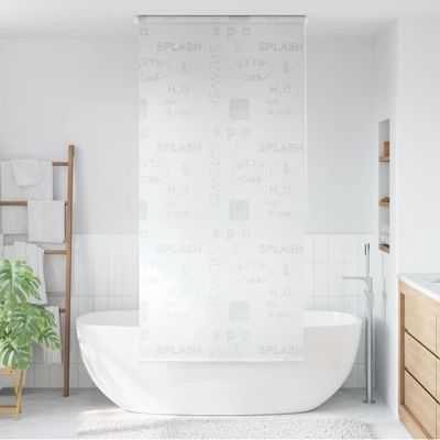vidaXL Sprchová roleta, 120x240 cm, vzor so slovami